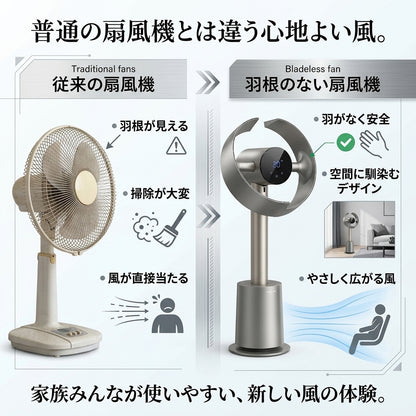 永クール｜DREAME MF10 ブレードレス送風機｜羽根なし・静音・リモコン付き