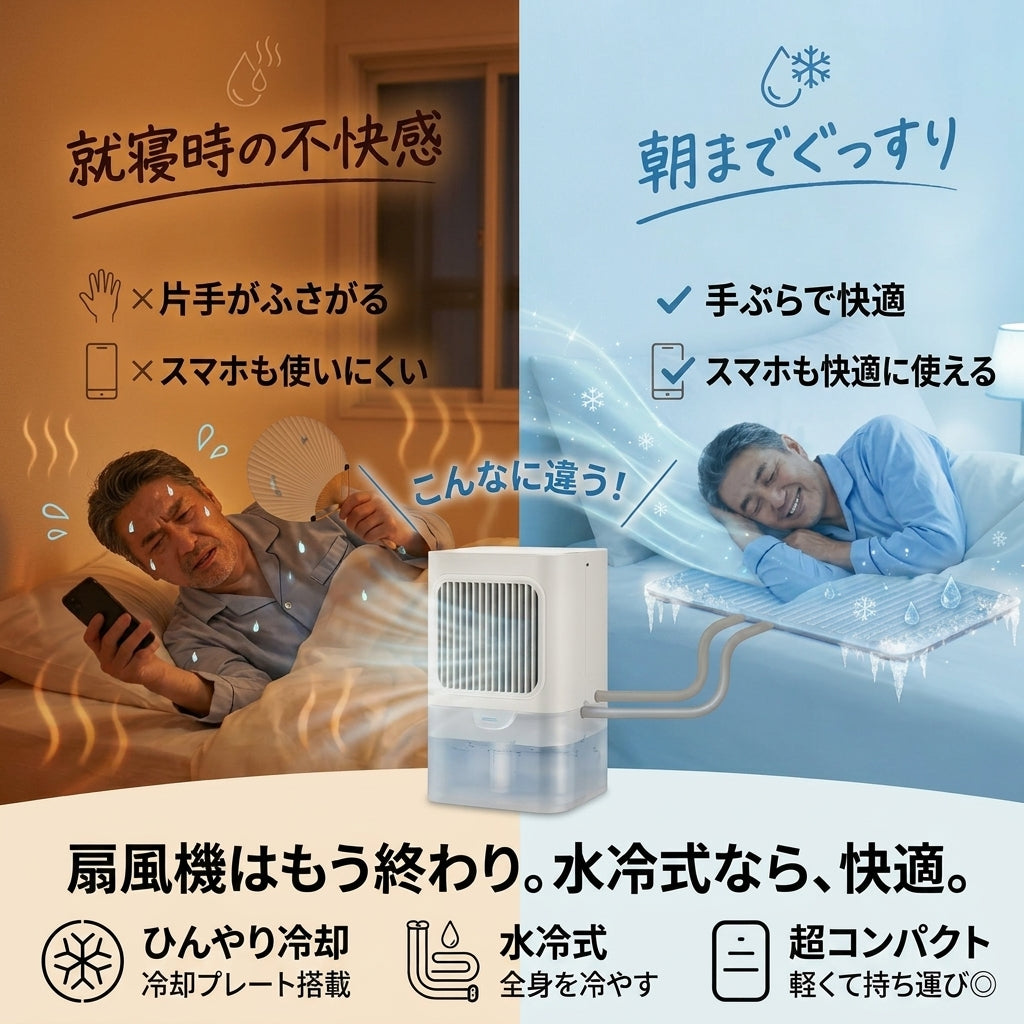 【人気商品】SUIMIN TRIX™ 水循環クーラーマット｜朝までひんやり快眠｜シングル・ダブル対応